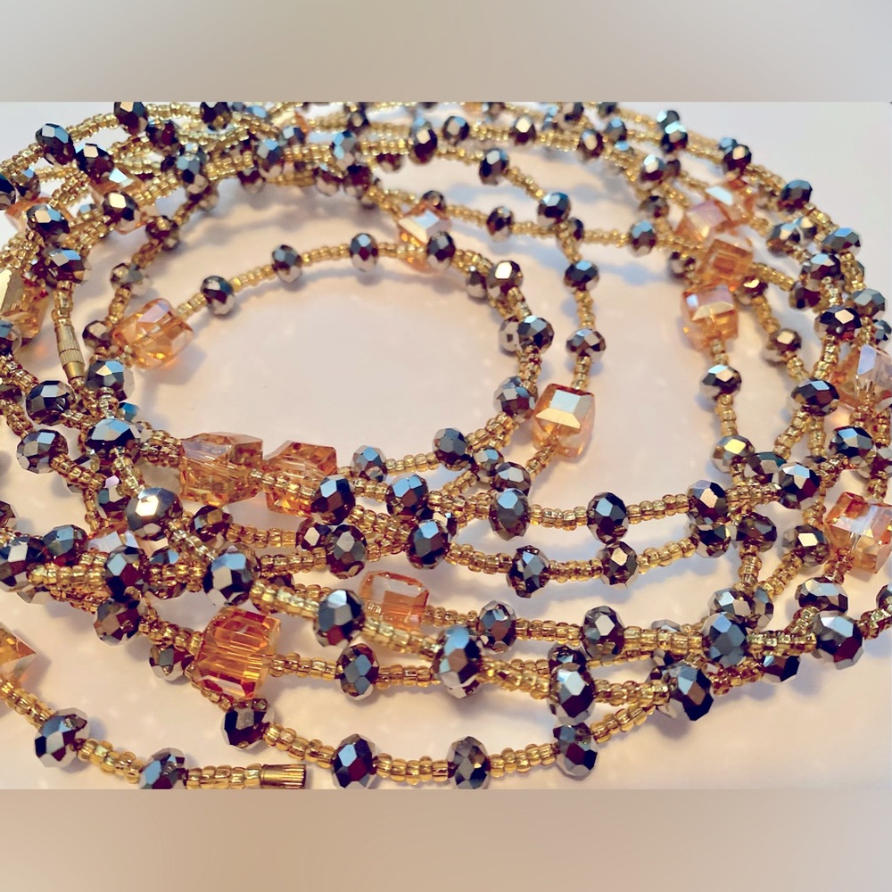 NWT”VERSACE” LUXURY WAISTBEAD HANDMADE SILVER 8 ITM (2nd STAGE) w/o or w/CLASP - Picture 10 of 13